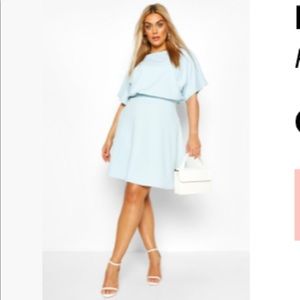 Boohoo baby blue Dress